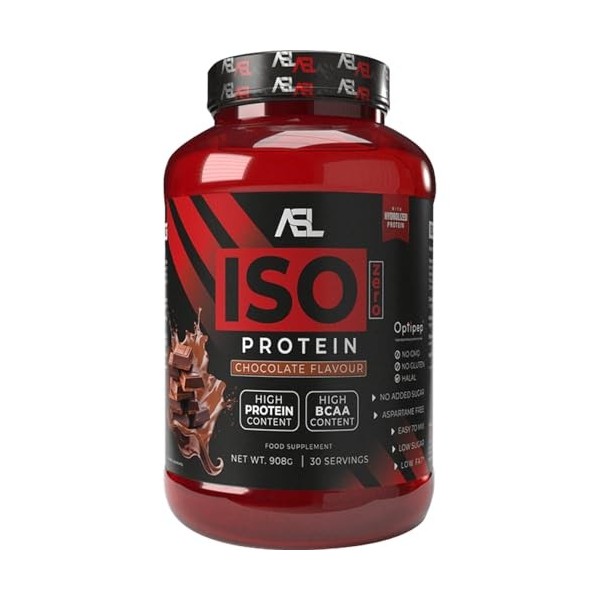 All Sports Labs ISO Zero Protéine Fruits Tropicaux 908g – Isolat & Hydrolysat de Whey – 88% Protéines – Faible en Sucres – Id