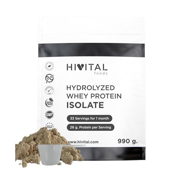 Isolat de Protéines de Lactosérum 990 g pour 1 mois de traitement. 26 g par jour dIsolat de Protéine Whey 100% pur et 100% N