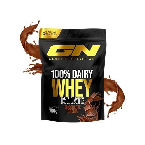 GN Laboratories 100% Dairy Isolate Microfiltered Whey Protein Isolate Protein Protein Shake protéiné Shake protéiné Bodybuild...