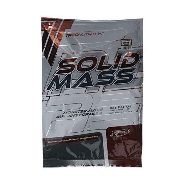 TREC Nutrition Solid Mass Chocolat 3000g Protéines whey