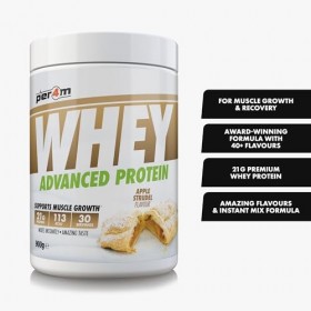 Per4m Whey Protéine Strudel aux Pommes 900g – Protéine whey strudel aux pommes pour la récupération