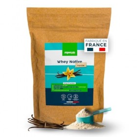Whey Native concentrée - Vanille - 810 g - Efficacité maximale - Fabriquée en France - AqeeLab Nutrition : la marque Français