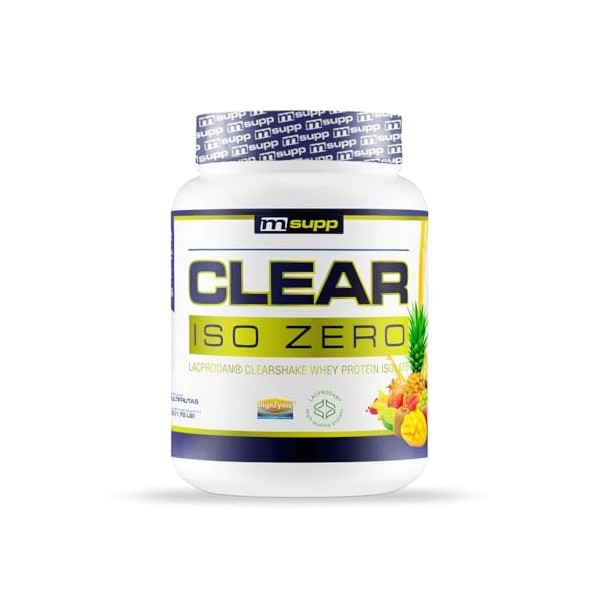 MM Supplements - Clear Iso Zero - 800 g - Saveur multifruits - Augmente la masse musculaire - Isolat de protéine de lactoséru