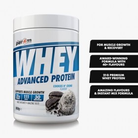 Per4m Whey Protéine Cookies & Crème 900g – Protéine whey cookies & crème pour le soutien musculaire