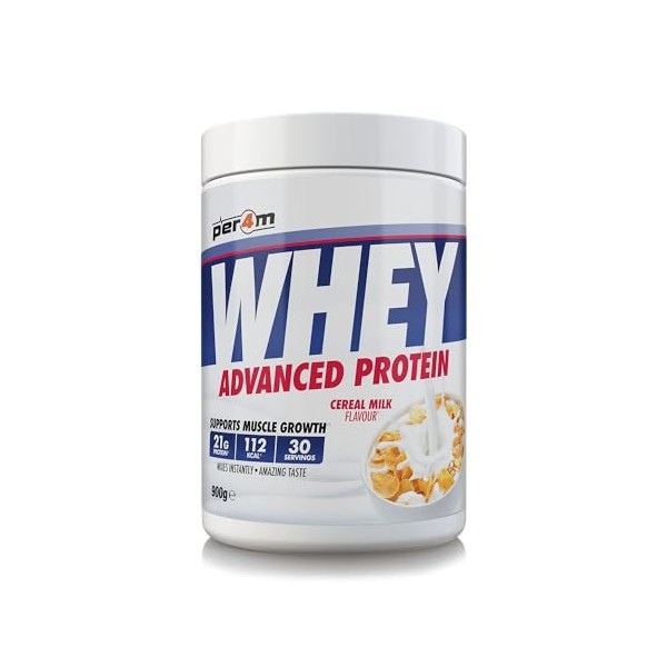 Per4m Whey Protéine Lait Céréales 900g – Protéine whey lait céréales pour la croissance musculaire