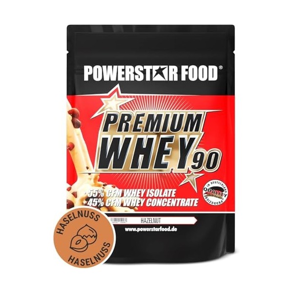 PREMIUM WHEY 90 -Isolat de CFM Whey à 51% & concentré de protéines de WHEY CFM à 49% - GOÛT SUPER - SOLUBILITÉ PARFAITE - 100