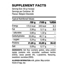 Metapure Whey Protéine Isolate Gainer, Chocolat Belge, 1815 g