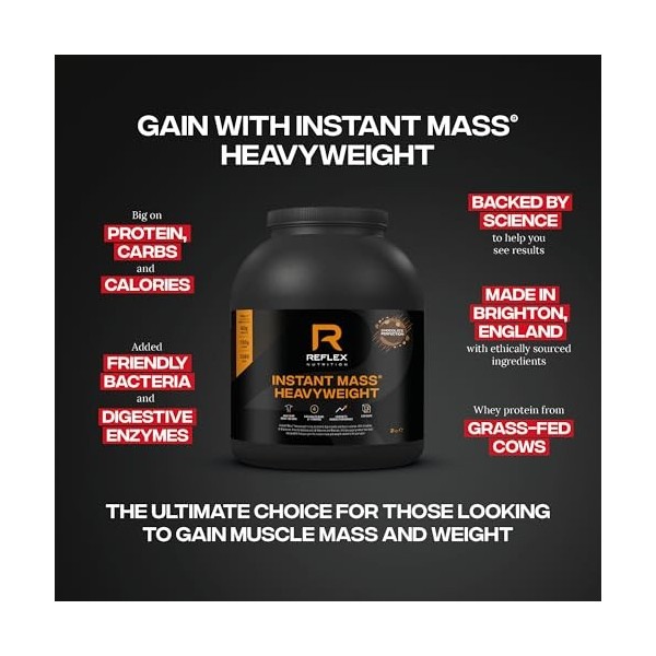Instant Mass Heavyweight, Chocolate Perfection - 2000g Protéines whey