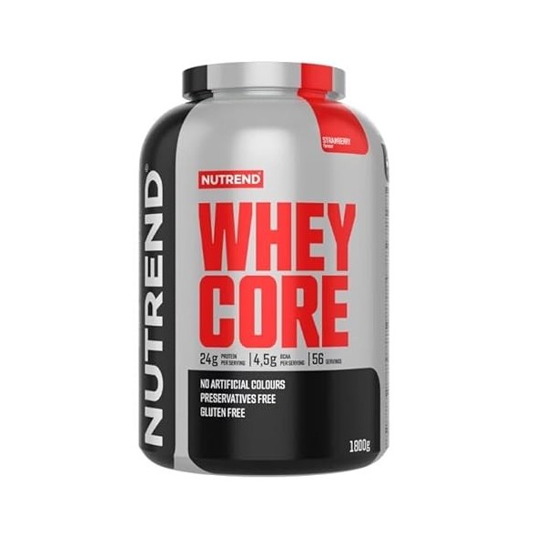 Nutrend Whey Core, Strawberry - 1800g Protéines whey