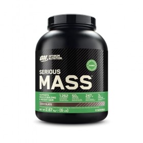 Optimum Nutrition Serious Mass 2025 Weight Gainer Poudre saveur chocolat, 2,66 kg, 8 portions