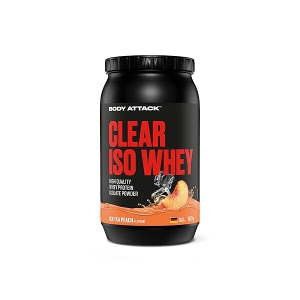 Body Attack Nutrition | Clear Iso Whey 900g | Clear whey | Rafraîchissante et ultra protéinée - Pastèque Protéines whey