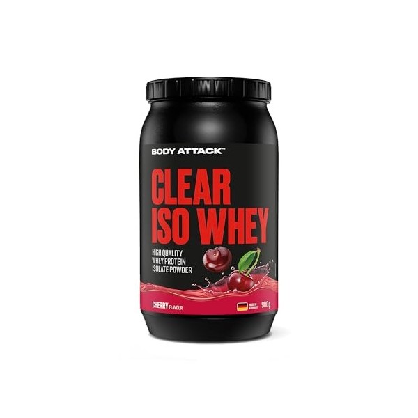 Body Attack Nutrition | Clear Iso Whey 900g | Clear whey | Rafraîchissante et ultra protéinée - Pastèque Protéines whey