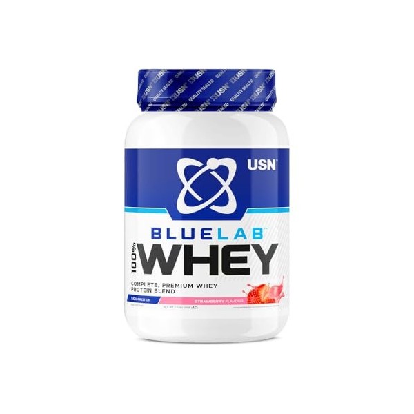 Usn | Blue Lab 100% Whey 908g | Whey protéine | Protéines de haute qualité - Caramel Salé Protéines whey