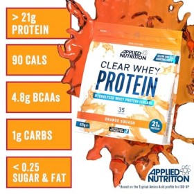 Clear Whey Protein, Orange Squash - 875g Protéines whey