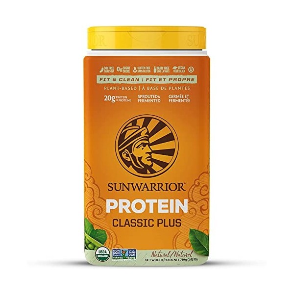 SUNWARRIOR Classic Plus Protéine Vanille 750 g 1 Unité
