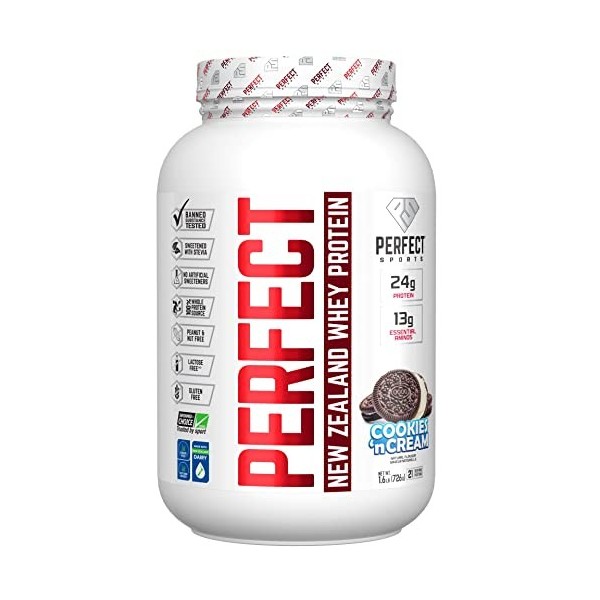 DIESEL Perfect Concentré de Protéine de Lactosérum de Nouvelle-Zélande Nourri à lHerbe/Stevia Sucré/Aromatisé Naturellement 