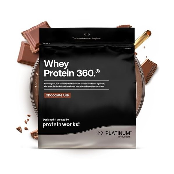 Protein Works | Whey Protein 360 - PLATINUM Innovation, Protéines Whey Isolate, Electrolytes Ajoutés, Enzymes Digestives, Ome
