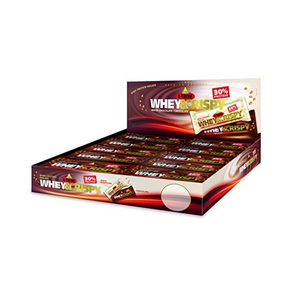 Inkospor X-Treme Whey & Crispy Barre chocolat 24 x 50 g Protéines whey
