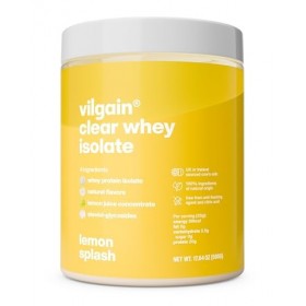 Vilgain Clear Whey Isolate | Saveur de protéines fraîches et fruitées, sucrées avec de la stévia | Plus de 85% de protéines |