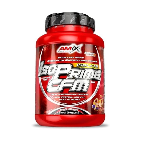AMIX IsoPrime CFM - Isolat de Protéine de Lactosérum pour la Récupération Musculaire et Laugmentation de la Masse - Faible t ...