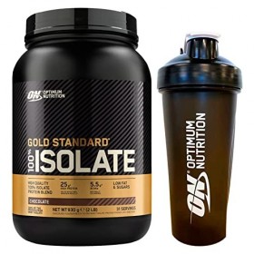 Optimum Nutrition Gold Standard 100% Whey Isolate Protéines de lactosérum en Poudre avec BCAA Goût Chocolat 930g 31 portions 