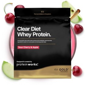 Protein Works | Clear Diet Whey Protein – GOLD Innovation, Poudre de Whey Isolate, Boisson Protéinée Rafraîchissante, Cerise 