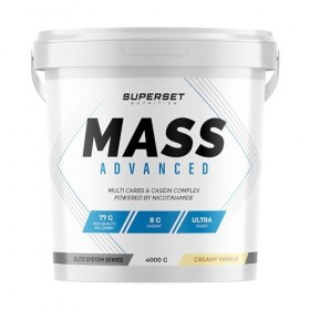 Superset Nutrition | Mass Advanced 4kg | Gainers | Gainer grand format pour encore plus de masse ! - Vanille Crémeuse