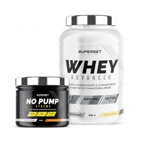 Superset Nutrition | Programme Fitness Energie - 100% Whey Proteine Advanced 900g Vanille Crémeuse - No Pump Xtreme Long Isla