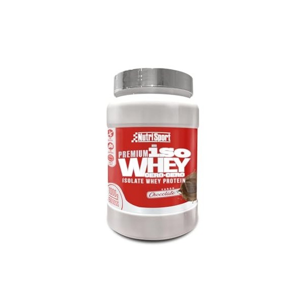 B07SG6SJ5Z NUTRISPORT Iso Whey Zéro Zéro | Complément alimentaire sportif | Teneur élevée en protéines | Augmentation de la m
