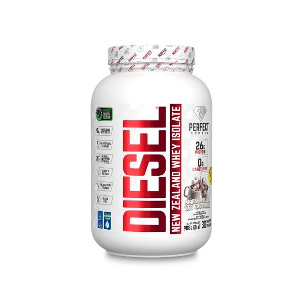 Perfect Sports Diesel New Zealand Whey Isolate Marshmallow Hot Chocolate 2LB