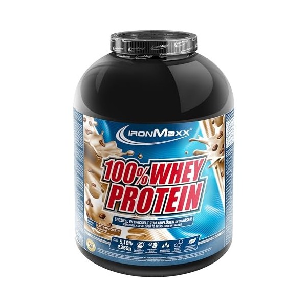 IronMaxx 100% Whey Protein Blueberry Cheesecake – Poudre de protéines de lactosérum hydrosoluble - Riche en protéines - Conti...