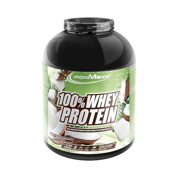 IronMaxx 100% Whey Protein Blueberry Cheesecake – Poudre de protéines de lactosérum hydrosoluble - Riche en protéines - Conti...