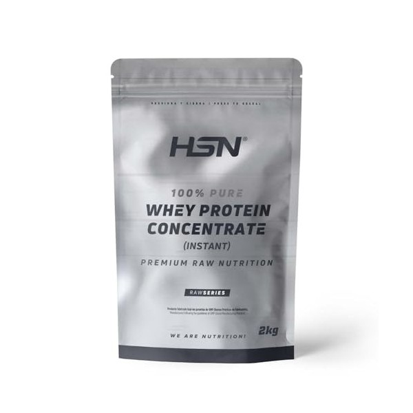 HSN Whey Protein Concentrate 80% | Concentré de protéines de lactosérum brut 80% | Protéines Premmium Raw | Convient au régim