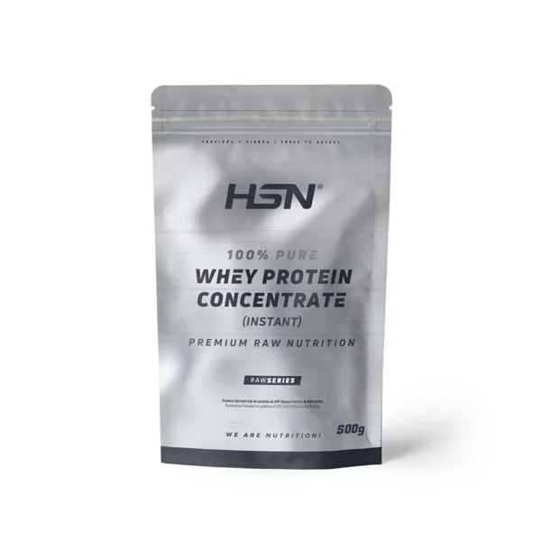 HSN Whey Protein Concentrate 80% | Concentré de protéines de lactosérum brut 80% | Protéines Premmium Raw | Convient au régim
