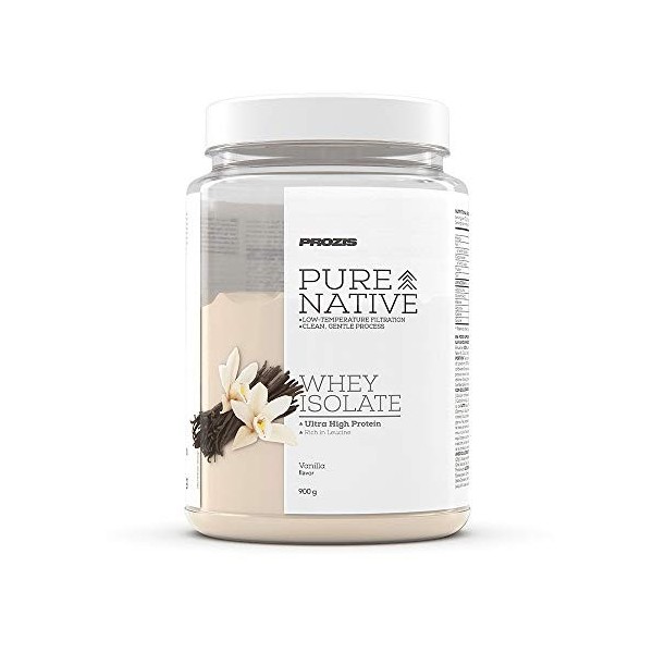 Prozis Pure Native Whey Isolate 900 g Vanille