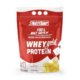 NUTRISPORT Whey Gold Protéine | Complément alimentaire post-entraînement | Source de protéines | Réduit la fonte musculaire e