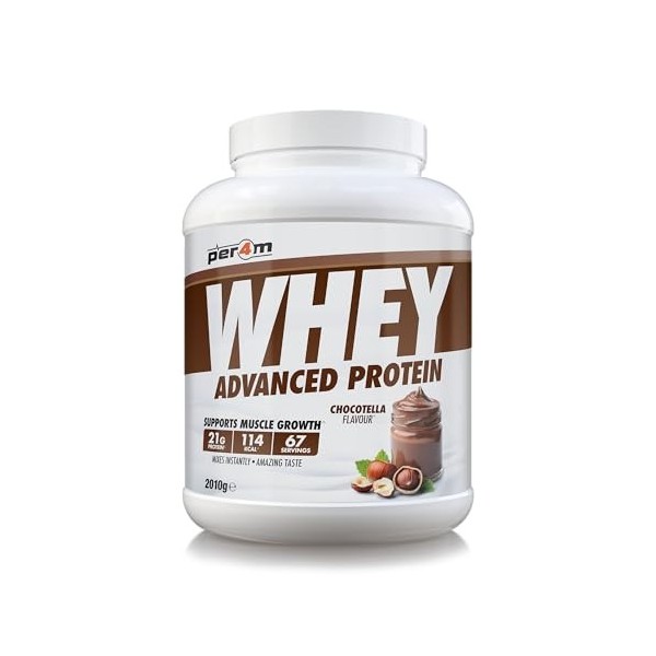 Per4m Whey Protéine Chocotella 2,01kg – Protéine whey chocotella pour la récupération musculaire