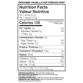 Believe Supplements Flavored Isolate Orange Vanilla Ice Cream Pop 2000 g