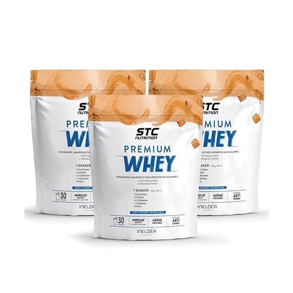 STC NUTRITION - Premium Whey - 80% de protéines natives de lactosérum - Croissance, maintien et réparation musculaires - Dige...