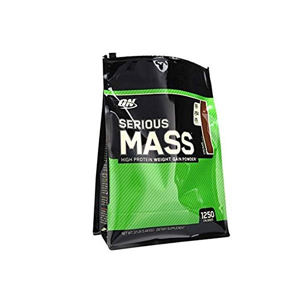 Optimum Nutrition Proteína On Serious Mass 12 Lbs 5,45 Kg Sabor Chocolate crema cacahuete Protéines whey