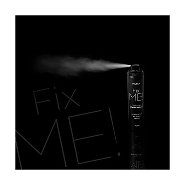 Fixateur de maquillage Spray Fix Me Finish Matte par Aura Fini Mat et tenue 24 heures