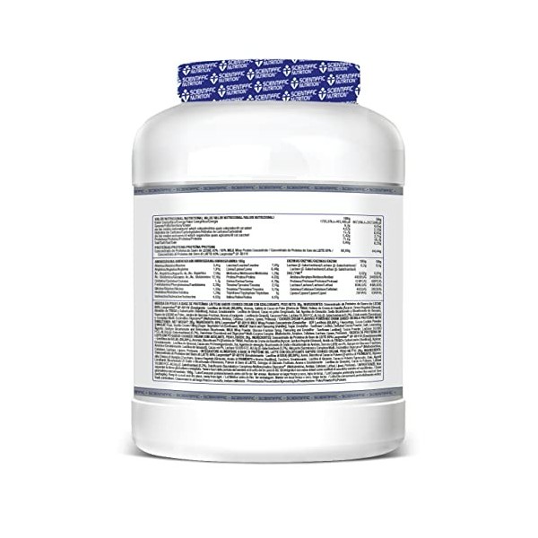 MST SCIENTIFFIC NUTRITION Scientific Nutrition - Whey Professional 2.0, poudre de protéines de lactosérum 100% pures, pour au