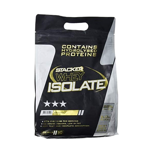 Stacker2 Europe Whey Isolate Proteine Banane 1,5 kg