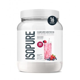 Isopure - INFUSIONS, protéine de lactosérum isolée en poudre au goût de fruit, rafraîchissante et légère, « Agiter vigoureuse