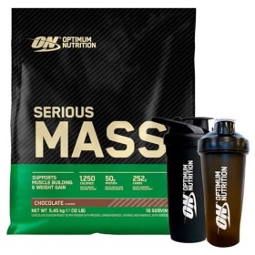 Optimum Nutrition Serious Mass Gainer Whey Protein Powder pour augmenter la masse musculaire avec Creatine Glutamine et Vitam