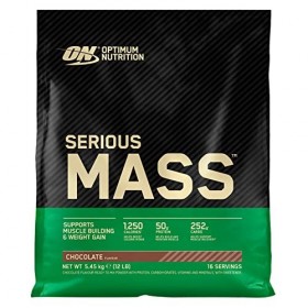 Optimum Nutrition Serious Mass Gainer Whey Protein Powder pour augmenter la masse musculaire avec Creatine Glutamine et Vitam