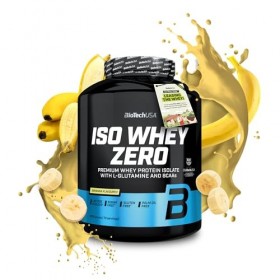 BioTechUSA Iso Whey Zero | Premium Whey Protein Isolate | Grass-Fed | Enzyme-Free | Sugar- and Gluten-free, 1816 g, Banane