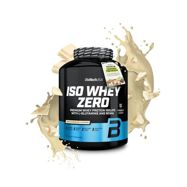 BioTechUSA Iso Whey Zero | Premium Whey Protein Isolate | Grass-Fed | Enzyme-Free | Sugar- and Gluten-free, 1816 g, Chocolat 