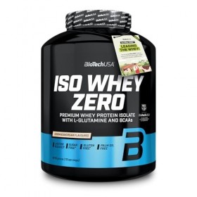 BioTechUSA Iso Whey Zero | Premium Whey Protein Isolate | Grass-Fed | Enzyme-Free | Sugar- and Gluten-free, 1816 g, Cookies &