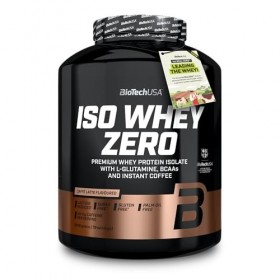 BioTechUSA Iso Whey Zero | Premium Whey Protein Isolate | Grass-Fed | Enzyme-Free | Sugar- and Gluten-free, 1816 g, Caffé Lat